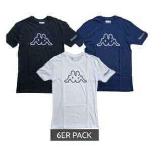 👕 Kappa Herren Rundhals-Shirt 3er Pack