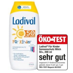 41% Rabatt!🧴 Ladival Sonnenmilch Kids LSF 50+ 200 ml