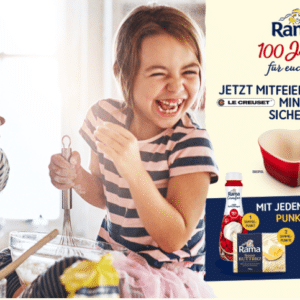 Rama 100 Jahre für euch da! JETZT MITFEIERN & GRATIS LE CREUSET MINI-BACKFORM SICHERN!