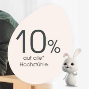 babymarkt: 10% Rabatt auf alle Hochsitze im Sortiment