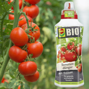 🍅 COMPO BIO Tomatendünger – natürlicher Spezial-Flüssigdünger, für alle Tomatensorten, 1 Liter