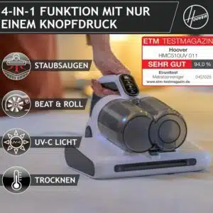 Hoover HMC510UV 011 Matratzenreiniger zur Milbenentfernung (400W) für 88€ statt 99€