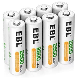 EBL AA Akku 2800mAh 8 Stück - Mignon AA wiederaufladbar für 10,19€ (statt 14,99€)