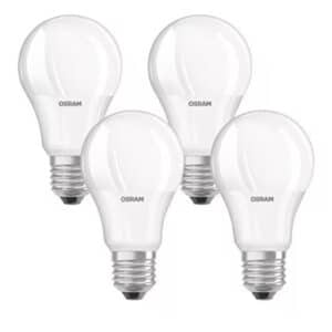 4 Stück Osram LED Base Classic A Lampe, E27 Sockel, Warmweiß - 2700 Kelvin für 5( statt 7,99€ )