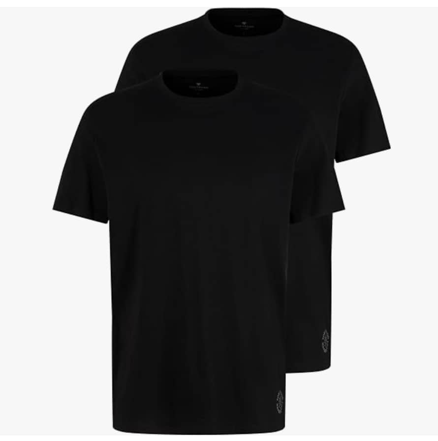 Thumbnail 🚀 nur 4,50 pro T-Shirt! 🤩 TOM TAILOR Herren Crewneck T-Shirt im Doppelpack, schwarz oder weiß, ab 9,99€ (statt 16€)