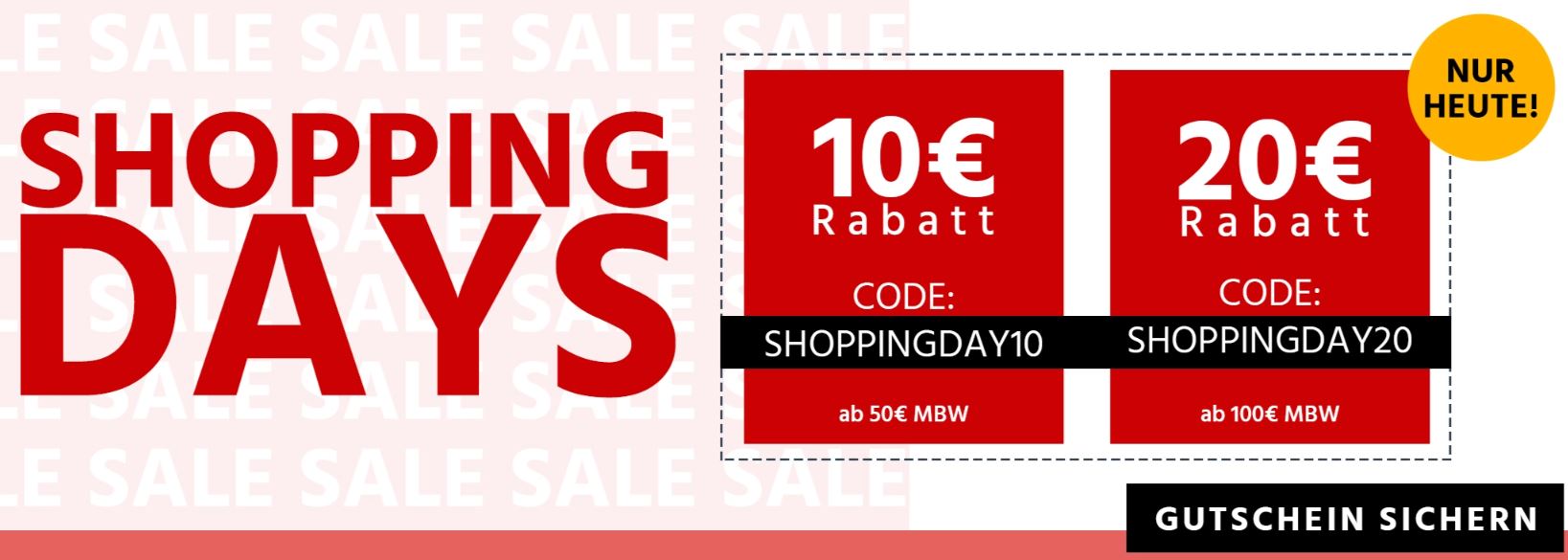 Shopping Days bei Jeans Direct mit bis zu 20€ Gutschein-Rabatt