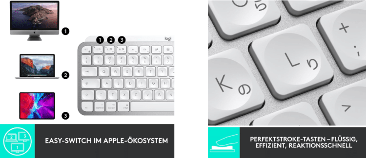 Kabellose Tastatur Logitech MX Keys Mini for Mac