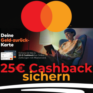 Online-Zahlungen mit Mastercard ✔️ 10% Cashback (bis zu 25€ sichern)