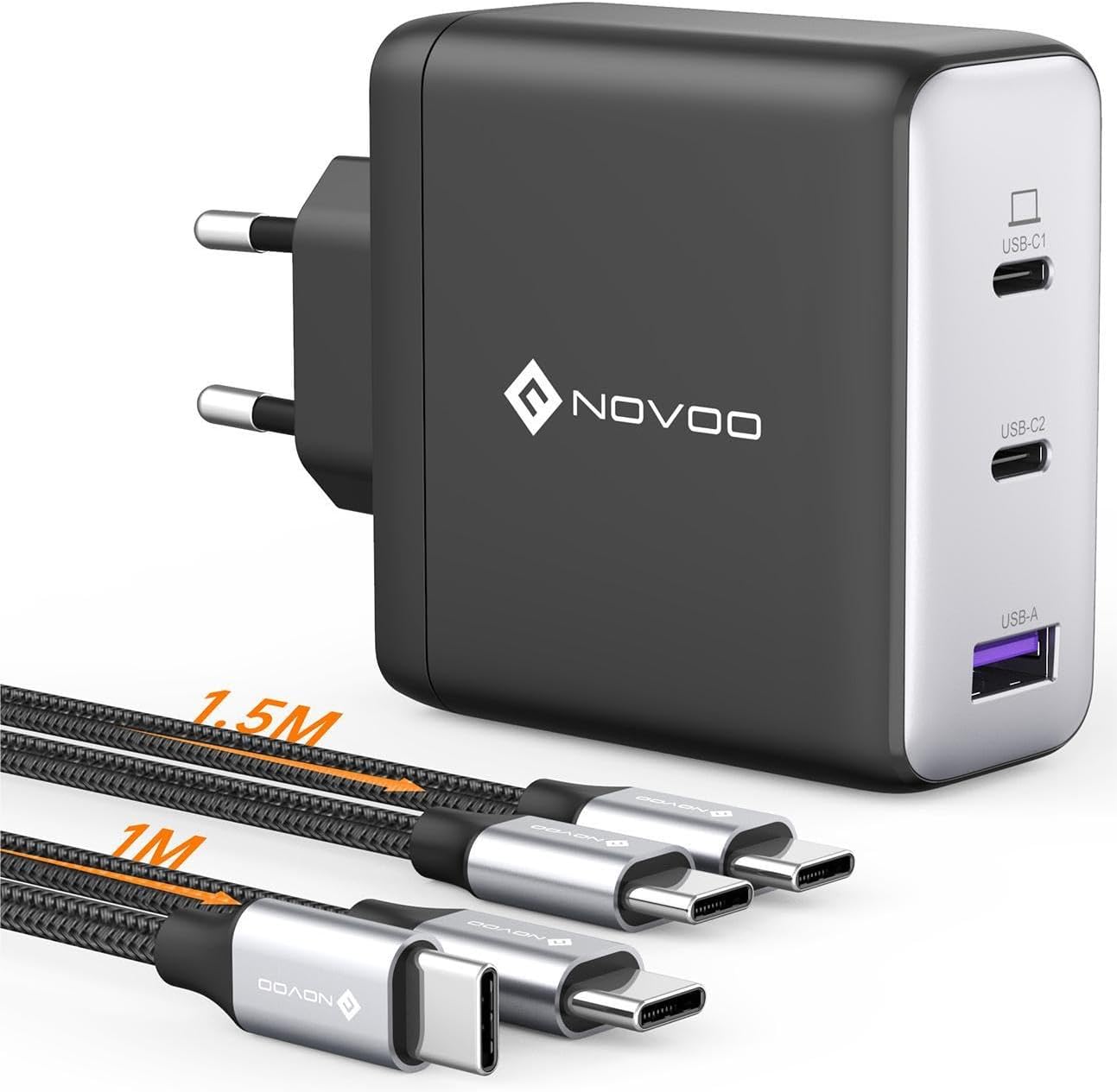 🔌 NOVOO 120W USB C Ladegerät / Netzteil mit GaN III für 29,99€ (statt 63€)