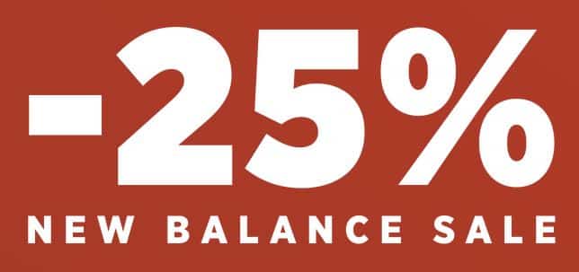 25% New Balance Sale