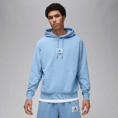 Nike Jordan Essential Statement Washed Fleece Hoody Blau