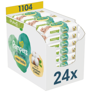 😊 24x 46 Stück (= 1104 Tücher) Pampers Feuchttücher Harmonie aqua für 24,86€ (statt 33€)