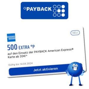 500 extra Payback-Punkte mit Payback AMEX (ab 20€) - personalisiert?
