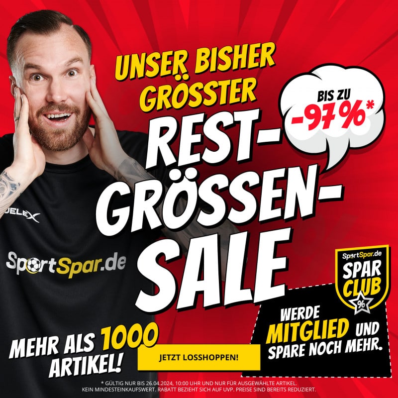 Thumbnail 🔥 Riesiger SportSpar Restgrößen-Sale mit bis zu 97% Rabatt
