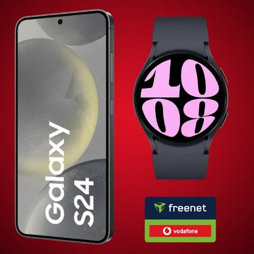 Thumbnail 💥 Samsung Galaxy S24 (128GB) für 129€ + GRATIS: Galaxy Watch 6 LTE+ 20GB LTE Vodafone Allnet für 29,99€ + 50€ Wechselbonus