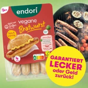 GzG - endori vegane Bratwurst gratis testen