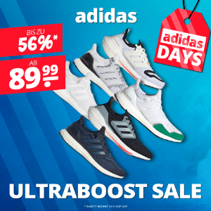 15% extra bis Dienstag! 👟 SportSpar: Bis zu 56% Rabatt im adidas Ultraboost Sale