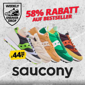 SportSpar: Bis zu 58% Rabatt auf Saucony Sneaker – schon ab 49,99€