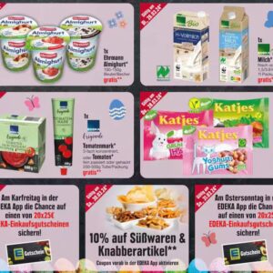 Edeka Südbayern: Oster-Countdown mit Gratisartikeln