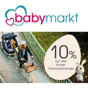 Babymarkt: 10% Rabatt auf Fahrradanhänger