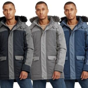 BLEND Herren Winter-Parka Jacke Mikael mit abnehmbarem Kunstpelz für 14,99€ bei Outlet46