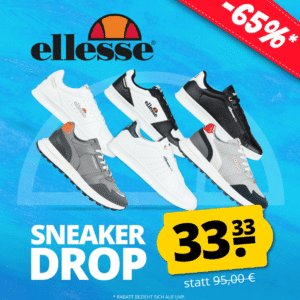SportSpar: ellesse Sneaker für 33,33€ zzgl. Versand – bis zu 65% Rabatt