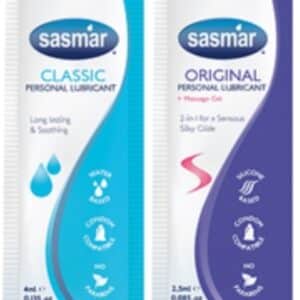 Gratisprobe Gleitgel Sasmar, Silikon und Classic