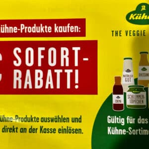 2€ Rabatt auf alle Kühne Produkte ab 6€ MEW