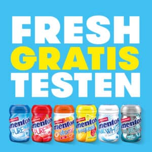 Mentos Kaugummi gratis testen *Bewerbung notwendig*