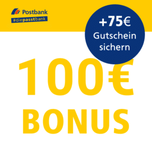 😍 Kostenloses Postbank Depot inkl. 100€ Bonus und GRATIS 75€ PlayStation® Direct Gutschein