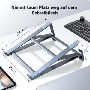 [Amazon Prime] UGREEN Laptop Ständer Aluminium Vertikal für Notebooks, Tablets für 21,79€