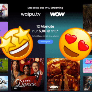 TV-HAMMER nur noch heute! 😲 WOW Serien und Filme für 5€ inkl. 267 TV-Sender (auch in HD!) - waipu.tv