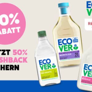50% Cashback Ecover Produkte Waschmittel bei Rossmann