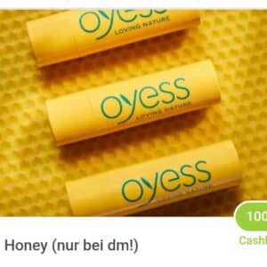 Oyess Lippenpflege Honey gratis über Marktguru (DM)