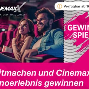 ab 16.4.2024 📽️ Telekom Magenta Moments: 22.000x 2 Cinemaxx Kinotickets