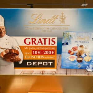 10-200€ Gutschein von Depot für Lindt Schokolade Pralinen Sommersorten