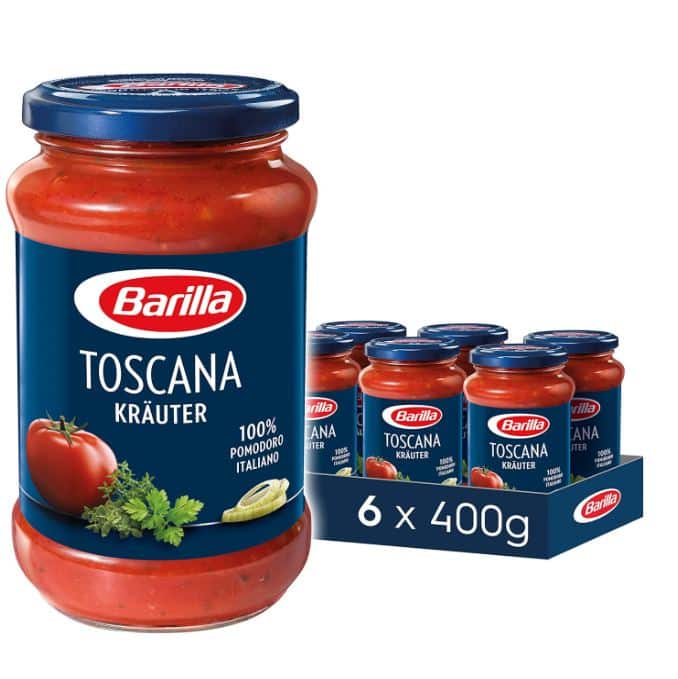 Thumbnail 🍝 Barilla Pasta Sauce Toscana für 9,67€ (statt 19,74€)