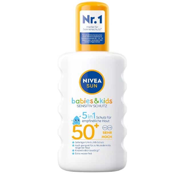 🌞 NIVEA SUN Sonnenspray Kids sensitiv LSF 50+ für 7,09€ (statt 10,95€)