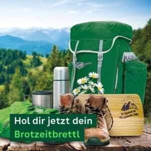 Gratis Brotzeitbrettl (Schneidebrett) bei der AOK Bayern