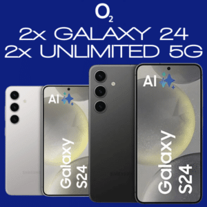📱 2x Samsung Galaxy S24 (128GB) für 99€ + 2x Unlimited 5G/LTE Allnet Flat für 59,98€/Monat (o2 Mobile Unlimited on Demand)