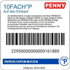 Payback – Penny – 10Fach Punkte auf den Einkauf