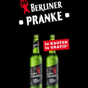 1 kaufen, 1 gratis erhalten: Berliner Pranke Bier 🍺(Regional in Berlin und Umgebung)