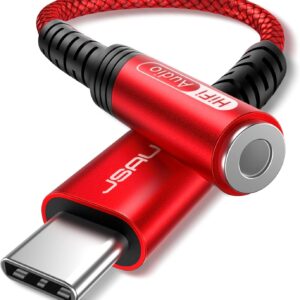 JSAUX USB-C Kopfhörer Adapter (rot)