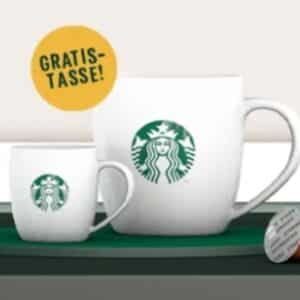 Starbucks Tasse gratis - bei Kauf von 3 Produkten