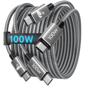 2x 2m USB-C auf USB-C Kabel mit 100W für 6,79€