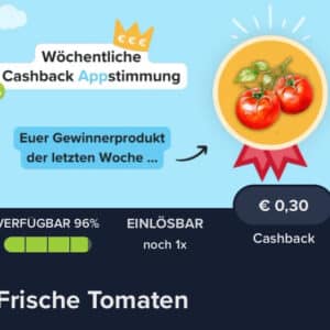 0,30€ Cashback auf frische Tomaten 🍅 bei Marktguru