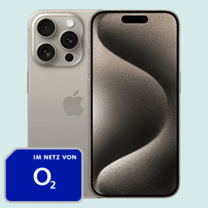 🍎 iPhone 15 Pro (128GB) für 379,95€ + 50GB LTE/5G Allnet für 34,99€/Monat (+5 GB jedes Jahr mtl. mehr | o2 Mobile M)