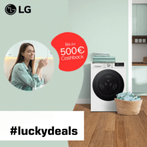 🍀 Saturn: LG Lucky Deals z.B. LG F4WR703Y Serie 7 Waschmaschine für 629,89€ (statt 780€)