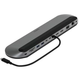 Belkin Connect Universal-USB-C 11-in-1 Pro Dock (INC014) | für 113,26€ statt 154,90€ | 100 W PD | für bis zu 3 Monitore | Silicon Motion-Technologie | für Chromebook, Mac-/Windows-Laptops | 10 Gbit/s Datentransfer | 2,5-Gbit/s Ethernet