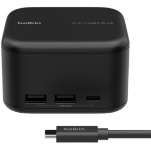 Belkin Connect USB-C-6-in-1-Core-GaN-Docking-Station (130 W) für 109€ (statt 123,89€)